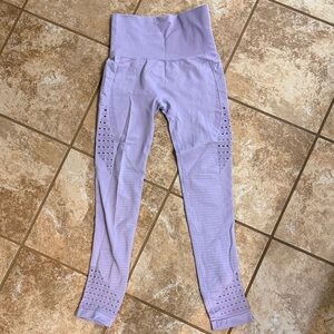 Lavender High waisted Gym Shark leggings
